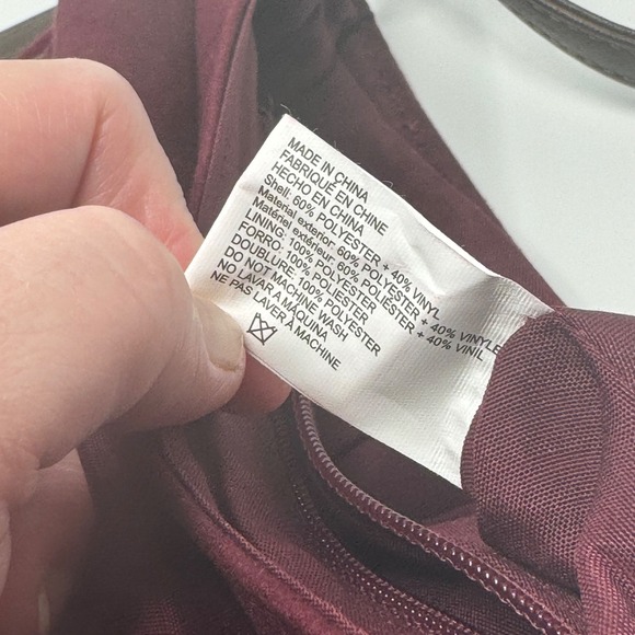 American Eagle Maroon Crossbody Small/Medium Purse - Picture 7 of 7